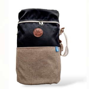 Bolso de Tela BDA Negro y Lino