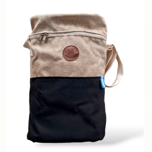 Bolso de Tela BDA Lino y Negro