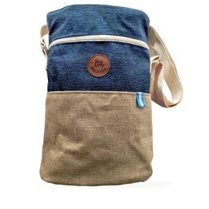 Bolso de Tela BDA Azul y Lino